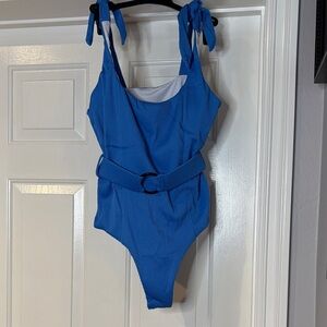 Blue Women's One Piece Swimsuit